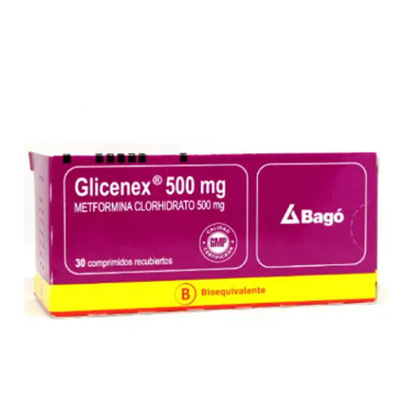 Glicenex 500 mg x 30 Comprimidos recubiertos (Bagó)