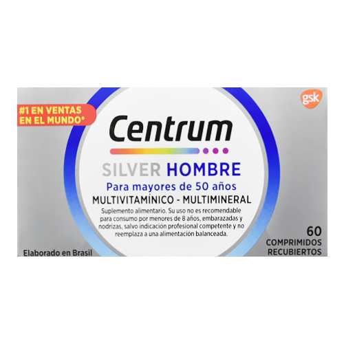 Centrum Silver Hombre + 50 años x 60 Comprimidos