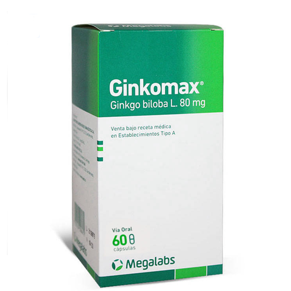 Product image of GinkoMax Ginko Biloba 80 Mg por 60 Megalabs