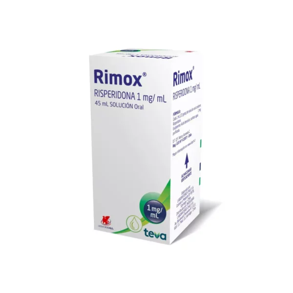 Product image of Rimox Risperidona 1Mg/ Ml 45 mL Solución Oral