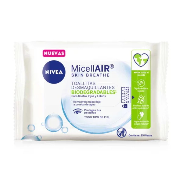 Toallitas Desmaquillantes Nivea Skin Breathe 25 Und