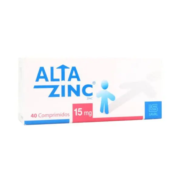 Product image of Altazinc 15mg x 40 comprimidos (Saval)