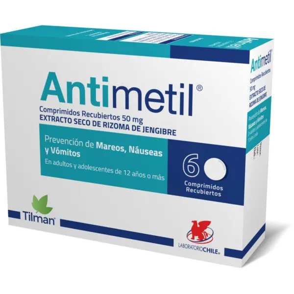 Antimetil x 6 Comprimidos (Laboratorio Chile)