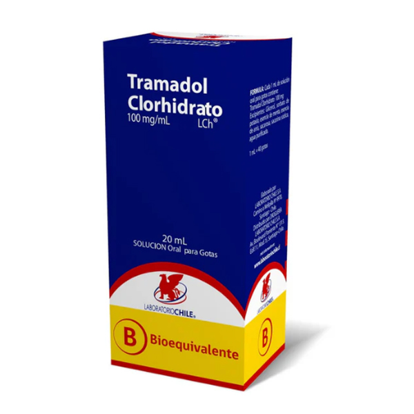 Product image of Tramadol 100 mg/ml x 20ml solución oral gotas Chile