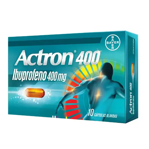 Product image of Actron 400 x 10 cápsulas blandas (Bayer)