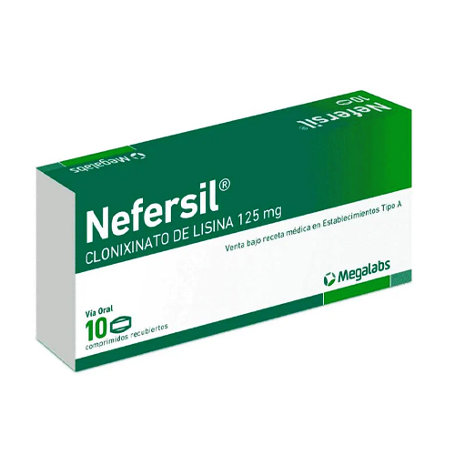 Product image of Nefersil 125 mg x 10 comprimidos recubiertos