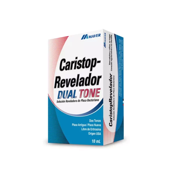 Caristop Revelador Dual Tone Solución Reveladora de Placa Bacteriana 10 Ml