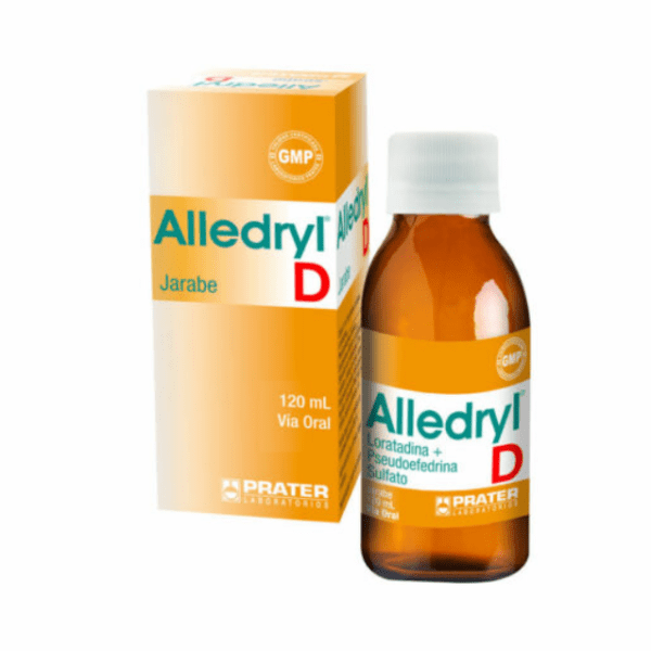 Alledryl-D Loratadina 15 mg/5ml Jarabe 120 ml