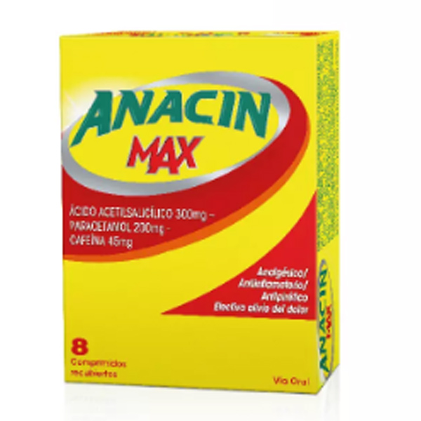 Anacin Max 8 comprimidos recubiertos