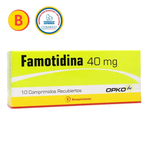 Famotidina 40 mg x 10 comprimidos (Opko) (Cenabast)