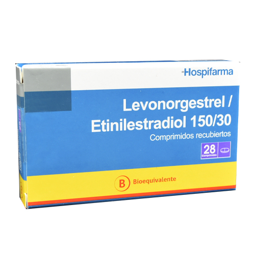 Product image of Levonorgestrel Etinilestradiol 150/30 x 28 Comp. Recubiertos