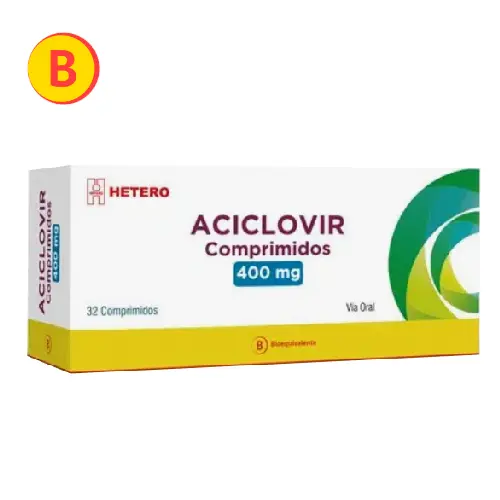 Aciclovir 400mg X 32 Comprimidos (Seven Pharma)