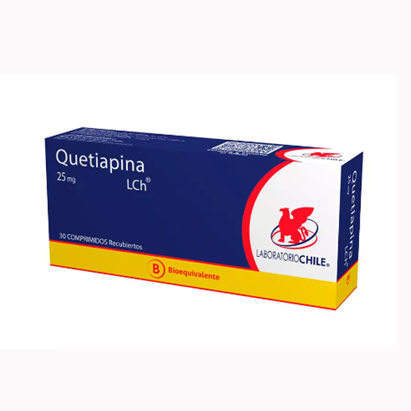 Quetiapina 25mg x 30 de Lab Chile