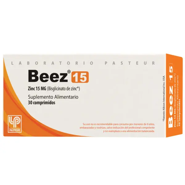 Product image of Beez Zinc 15 Mg x 30 Comprimidos