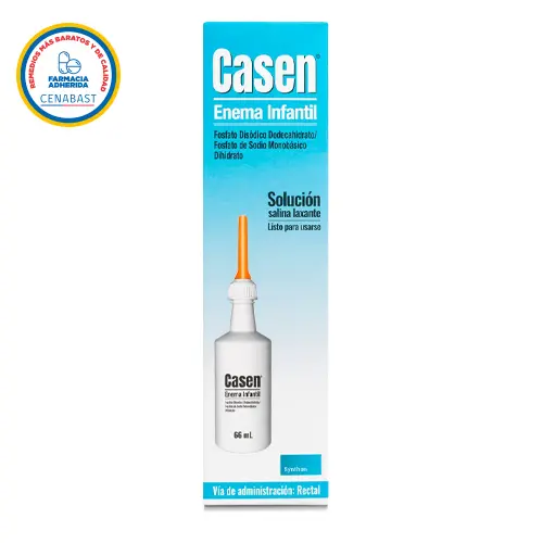 Product image of Casen Enema Infantil Solucion Salina Laxante 66 Ml