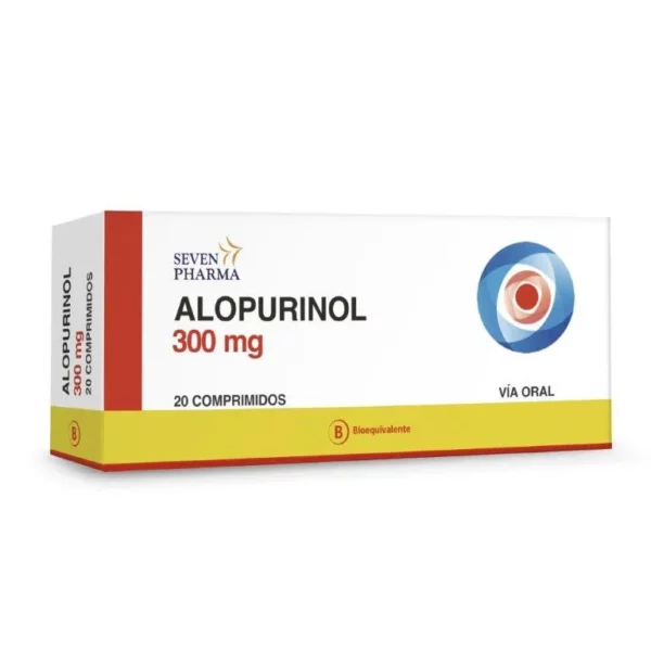 Alopurinol 300 mg x 20 comprimidos (Seven Pharma)