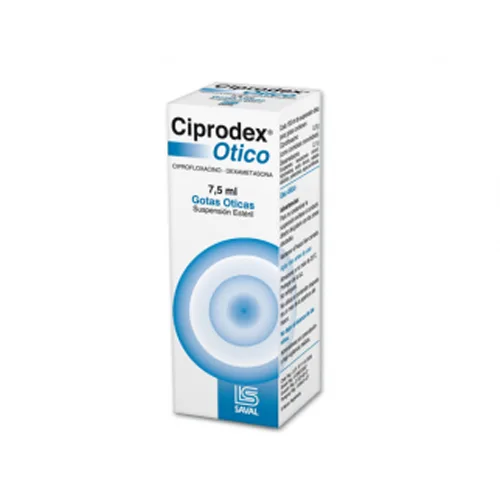 Product image of Ciprodex Ótico Ciprofloxacino Solución Ótica 7,5 Ml