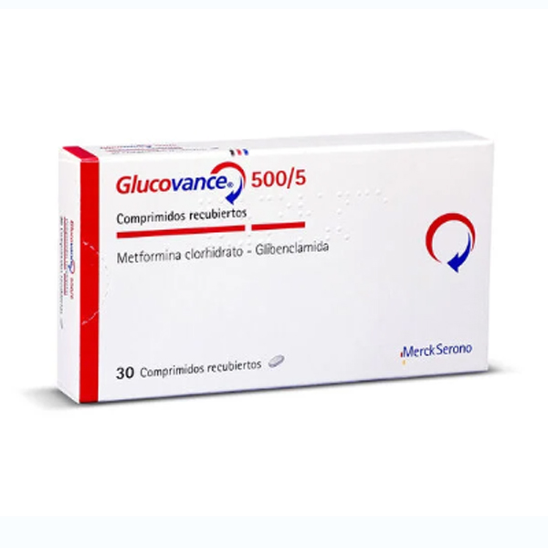 Glucovance 500/5 x 30 comprimidos recubiertos Merck DESCUENTO