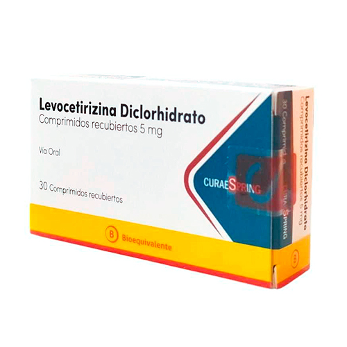 Product image of Levocetirizina 5 mg x 30 comprimidos.