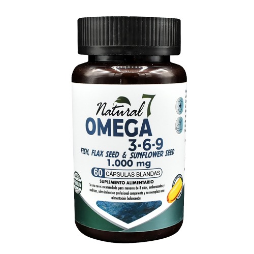 Omega 3 6 9 1000mg  x 60 Cápsulas Blandas