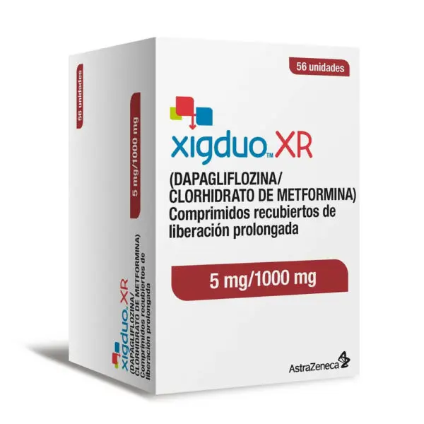 Product image of Xigduo XR 5/1000 x 56 comprimidos (Astrazeneca)