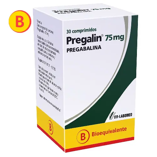 Product image of Pregalin 75 mg x 30 Comprimidos (ITF Labomed)