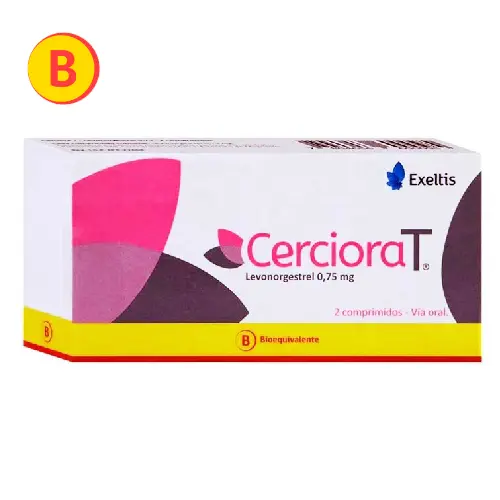 Cerciora T 0,75 mg (LEVONORGESTREL) x 2 comprimidos