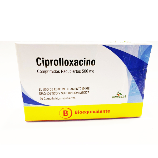 Product image of Ciprofloxacino 500mg x 6 comp. recubiertos DESCUENTO Pinnacle