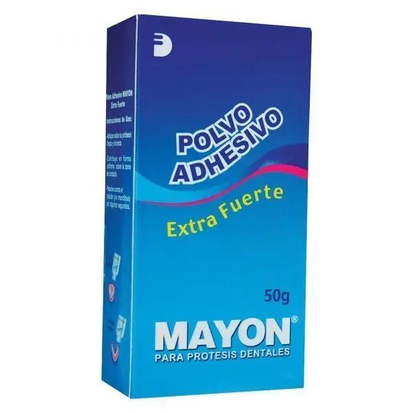 Product image of Polvo Adhesivo para Prótesis Dentales Mayon 50 GR
