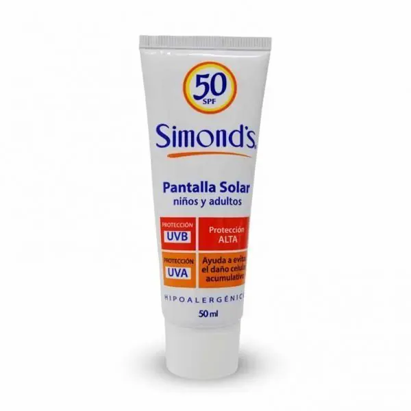 Simonds Protector Solar FPS 50 Niños y Adultos 50 ml