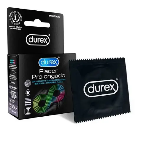 Durex Placer Prolongado Preservativos x 3 Und