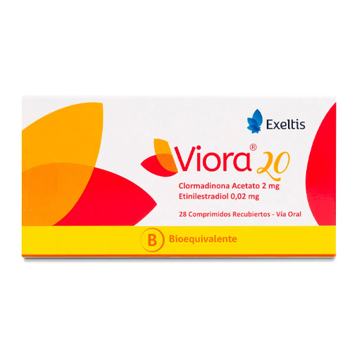 Product image of Viora 20 x 28 comprimidos recubiertos (Exeltis)