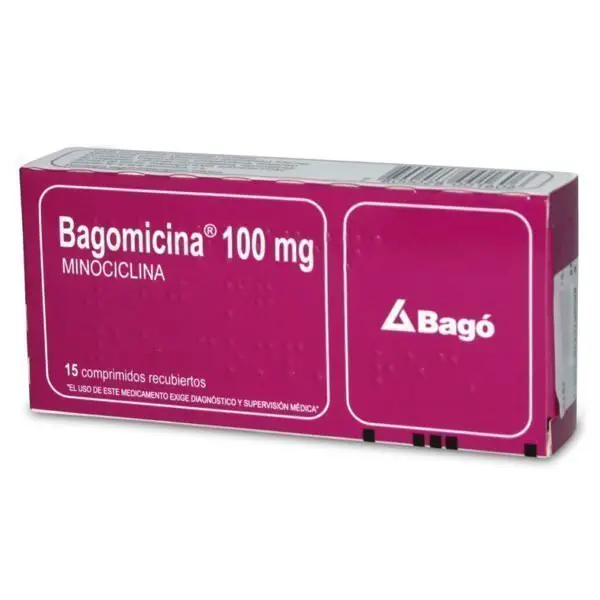 Product image of Bagomicina 100 mg x 15 comprimidos (Bagó)