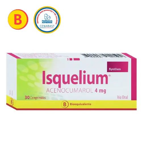 Isquelium Acenocumarol 4 mg x 30 Comprimidos (Synthon) (Cenabast)