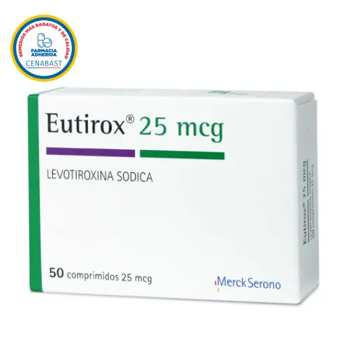 Eutirox 25 mcg x 50 comprimidos Merck DESCUENTO