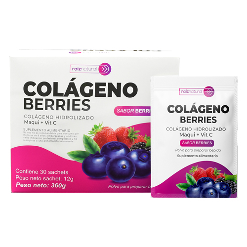 Colágeno hidrolizado Berries+Maqui+vit c por 30 sachet DESCUENTO