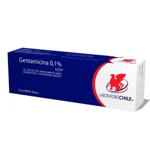 Product image of Gentamicina Crema Topica 01% X 10 G  (Laboratorio Chile)