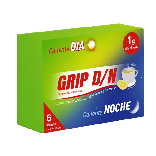 Pack Grip día noche limonada caliente x 6 Sobres