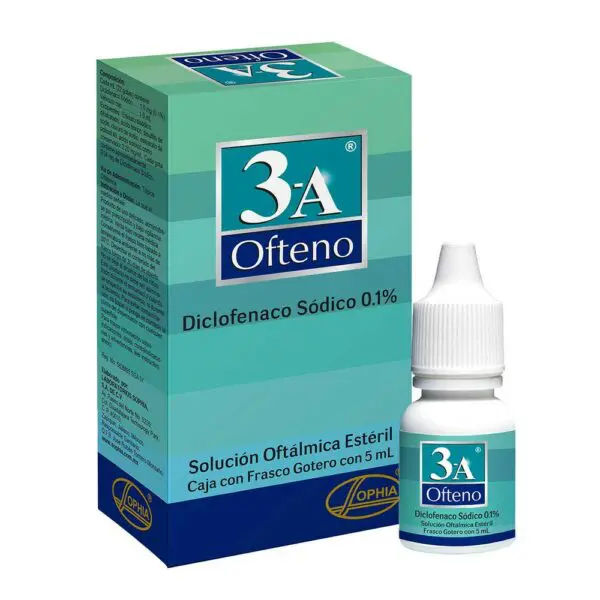 3-A Ofteno (Diclofenaco) 0,1% Sol. Oftalmica 5ml