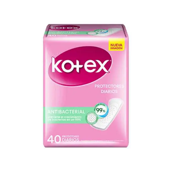 Product image of Kotex Protectores Diarios Antibacterial x 40