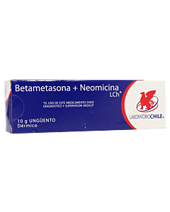 Product image of Betametasona + Neomicina ungüento dérmico x 10 g  (Laboratorio Chile)