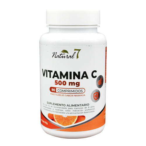 Vitamina C 500 mg x 90 comp. masticables N7