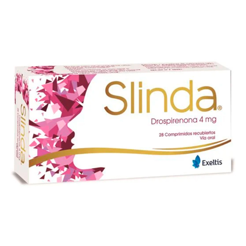 Product image of Slinda Drospirenona 4 mg x 28 Comp. Recubiertos (Cenabast)