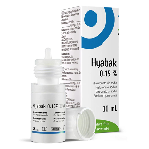 Hyabak solución oftálmica 0,15% 10 ml (Andromaco)