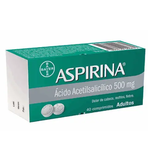 Product image of Aspirina 500 mg Adulto x 40 Comprimidos