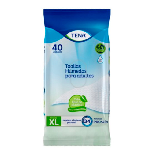 Product image of Tena Toallas húmedas para adultos ProSkin x 40 unidades