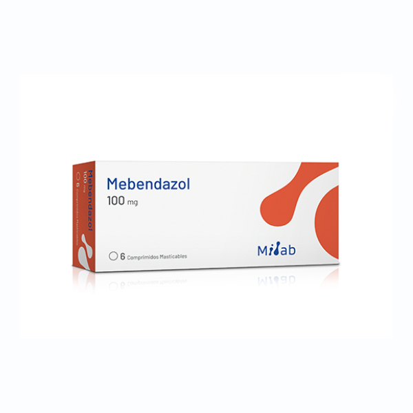 Mebendazol 100 mg 6 comprimidos MiLab DESCUENTO