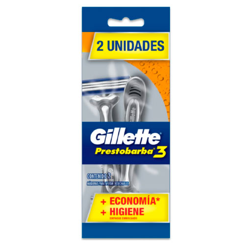 Gillette Prestobarba 3 pack x 2 unidades