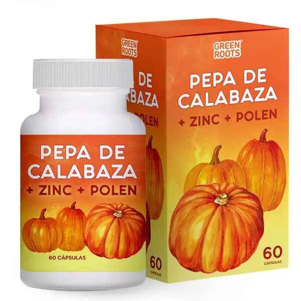 Product image of Pepa de Calabaza + Zinc + Polen x 60 cápsulas