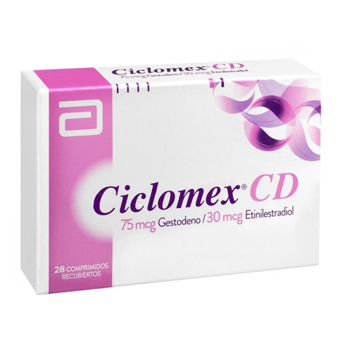 Product image of Ciclomex Cd X 28 comprimidos recubiertos (Abbott)